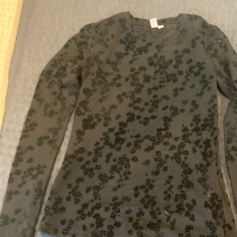 & Other Stories Black Crew Neck Sweater with Smooth Texture